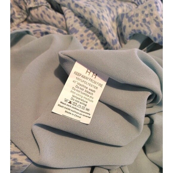 Sunday Up Floral Ruffle Midi Dress Small Long Sleeve Cottagecore Tiered - Picture 9 of 9